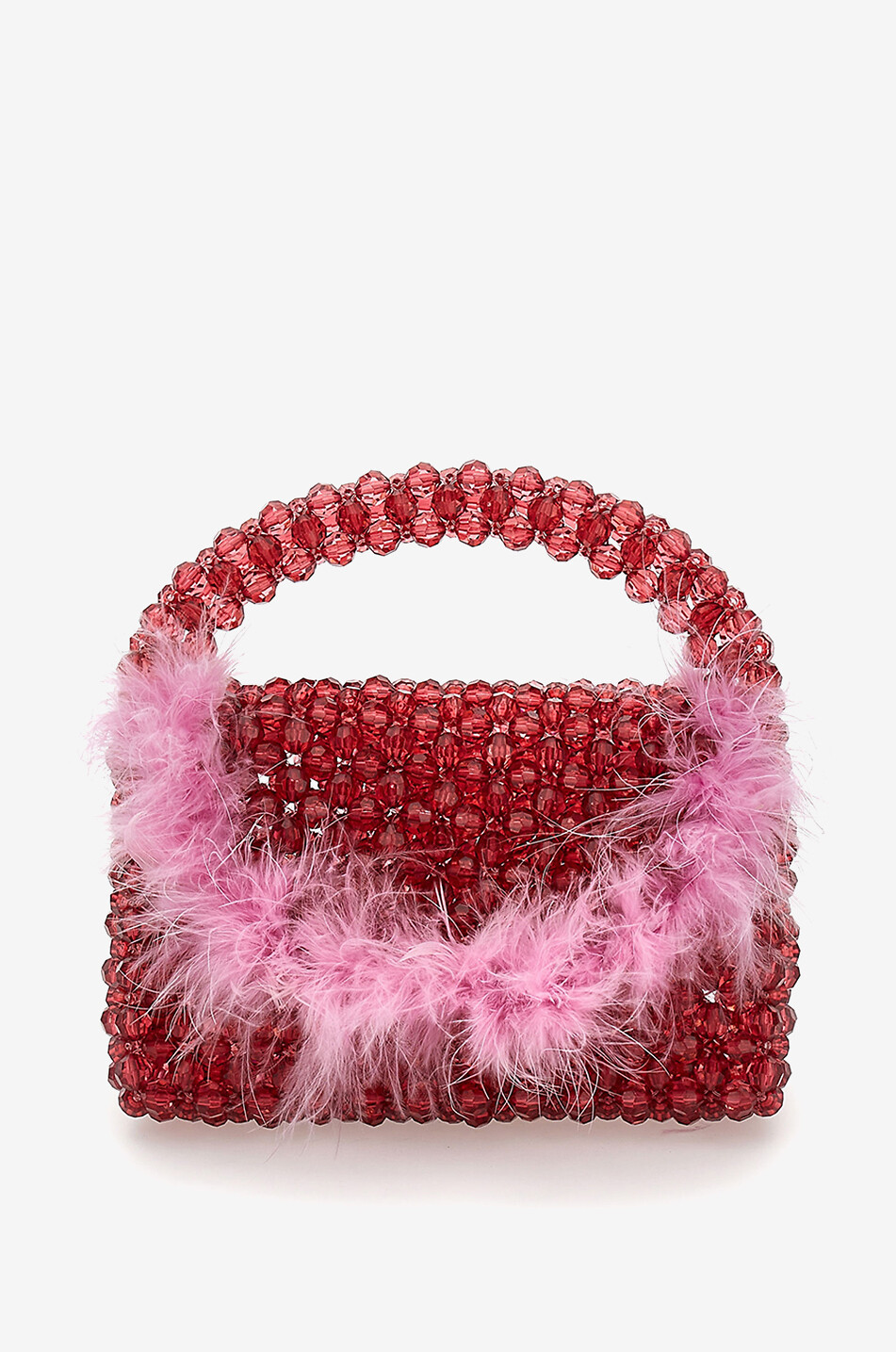 Handtasche aus Perlen und Federn für Mädchen