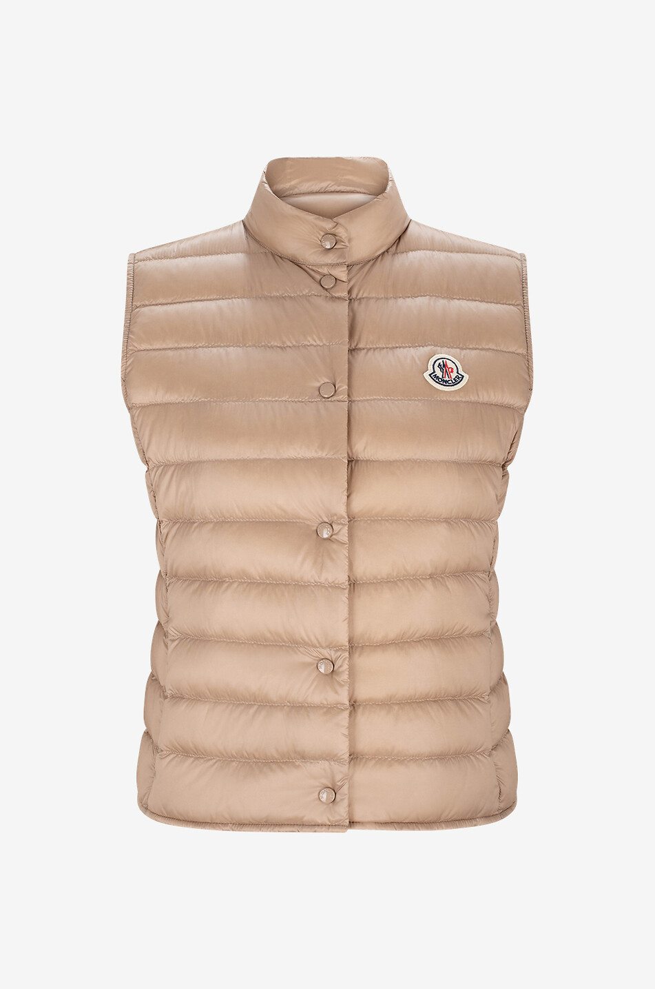 Liane down vest with stand-up collar