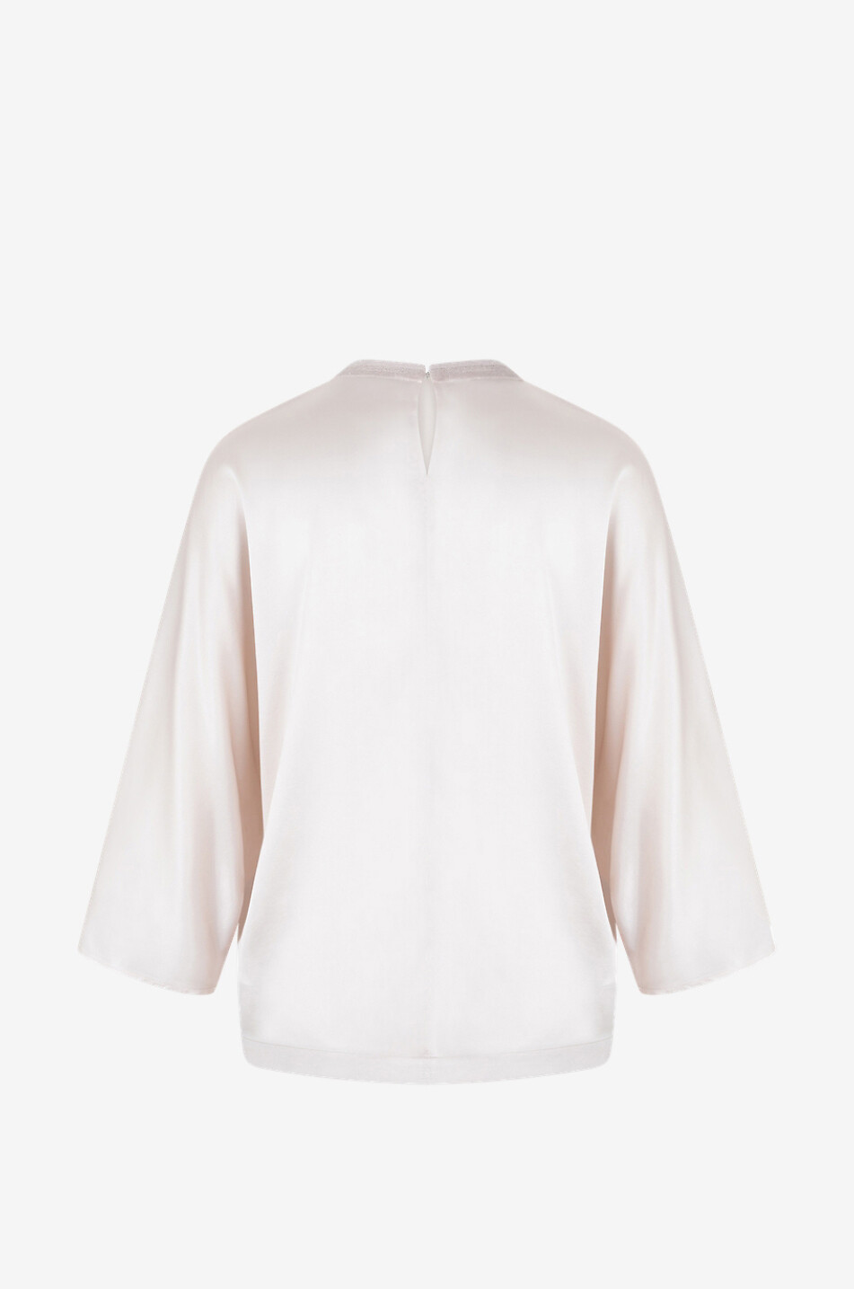 PANICALE Top aus Seidensatin mit Dreiviertelärmeln Damen HELLROSA 2