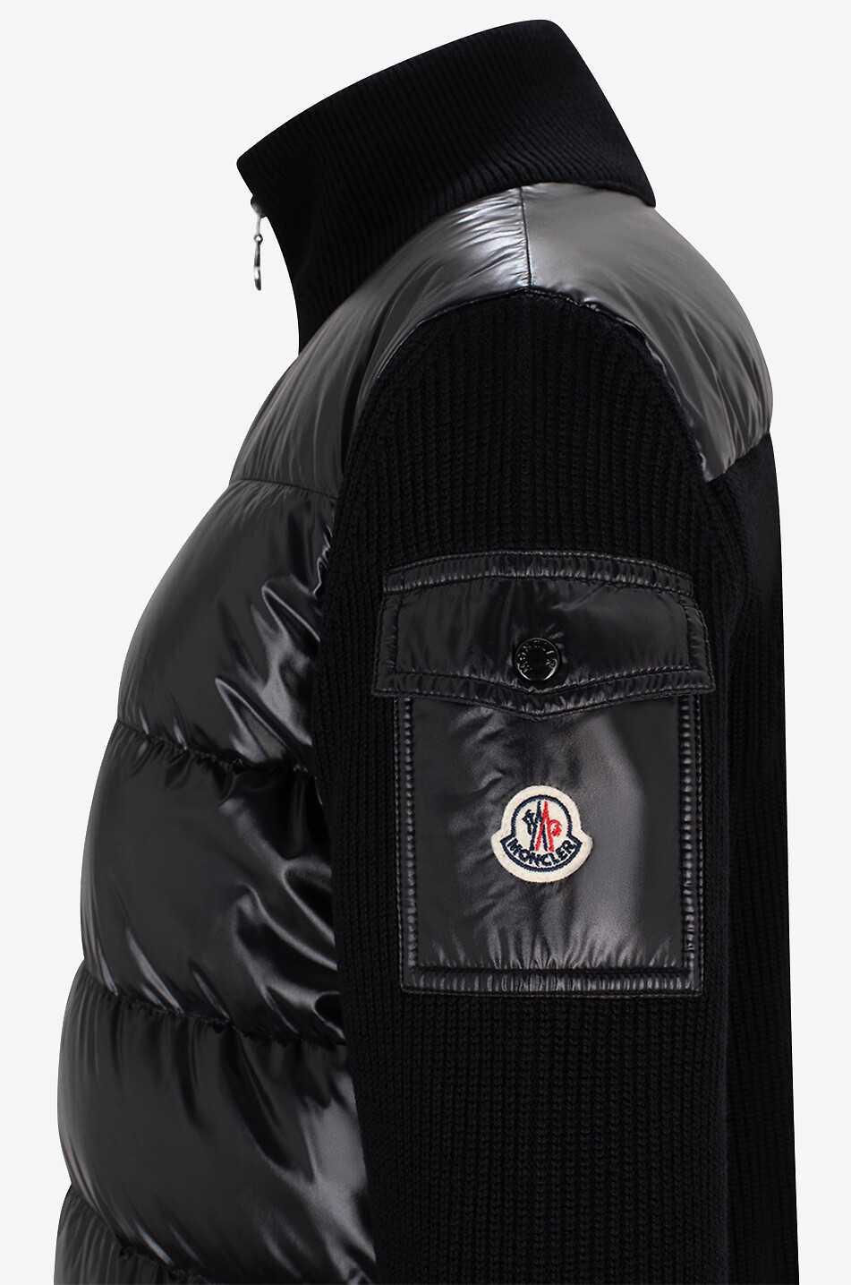 MONCLER Suit jacket style cardigan with down parts Women BLACK 3