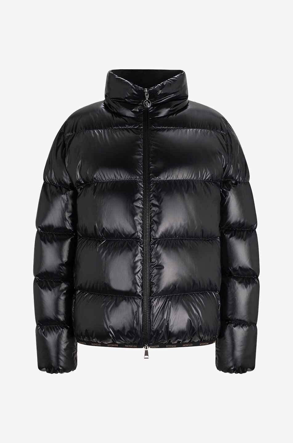 Kurze glänzende Boxy-Daunenjacke Abbadia