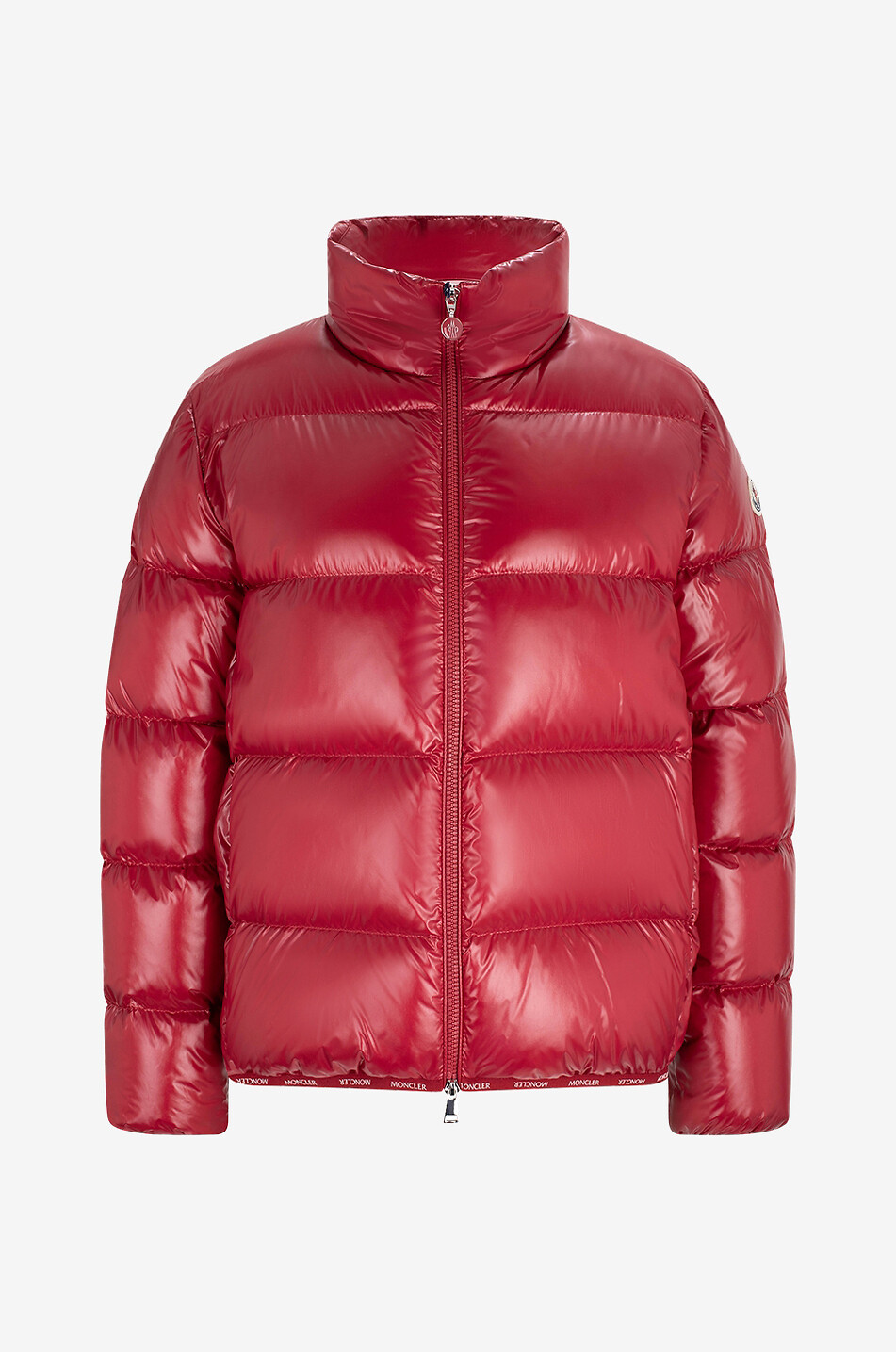 Kurze glänzende Boxy-Daunenjacke Abbadia