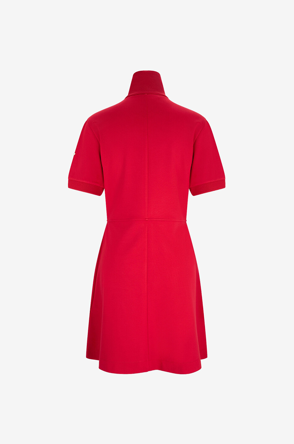 MONCLER Mini robe polo en jersey Milano à col montant zippé Femme ROUGE 2