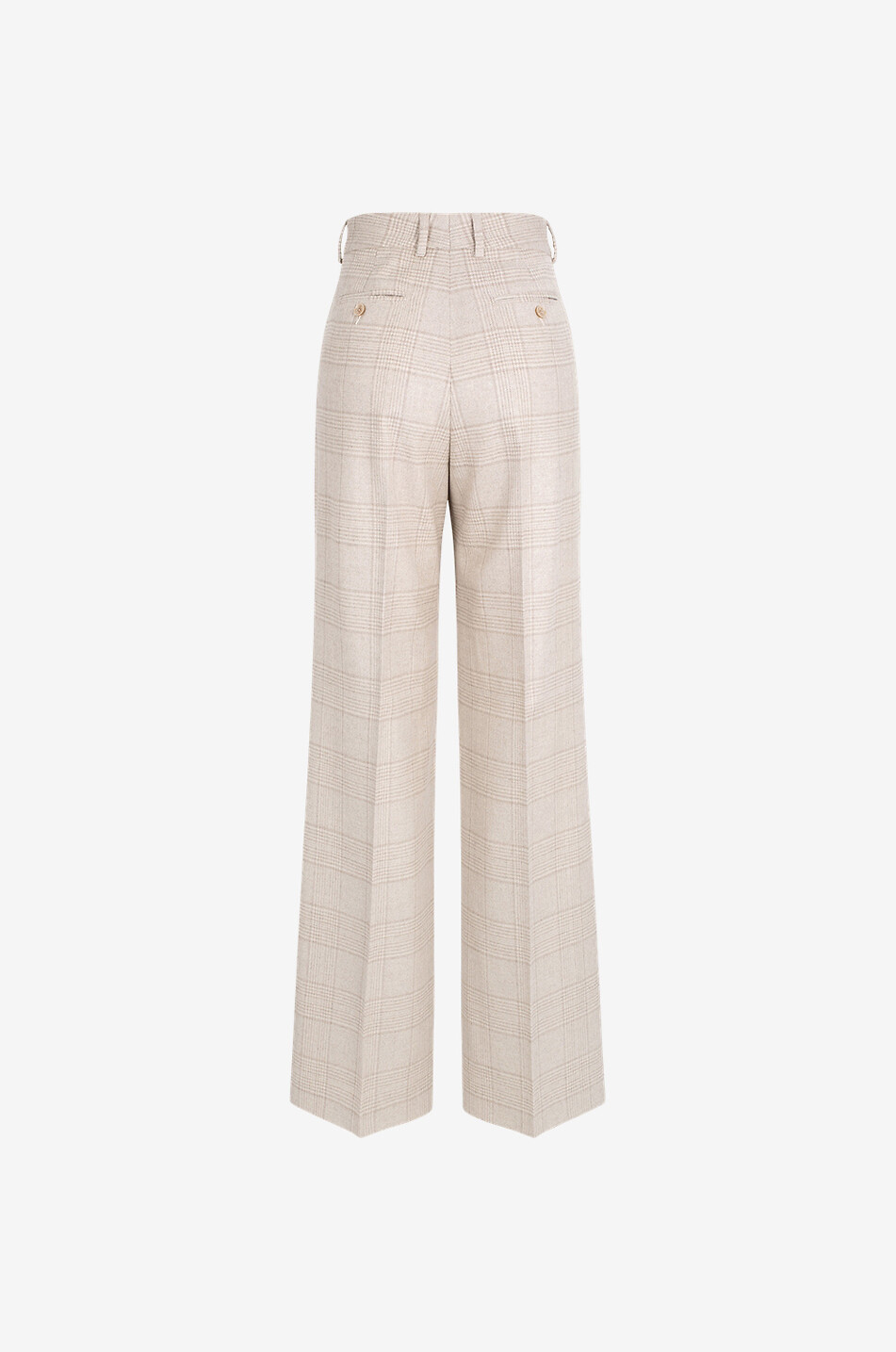 KITON Karierte Woll- und Kaschmirhose mit weitem Bein Damen BUNT 2