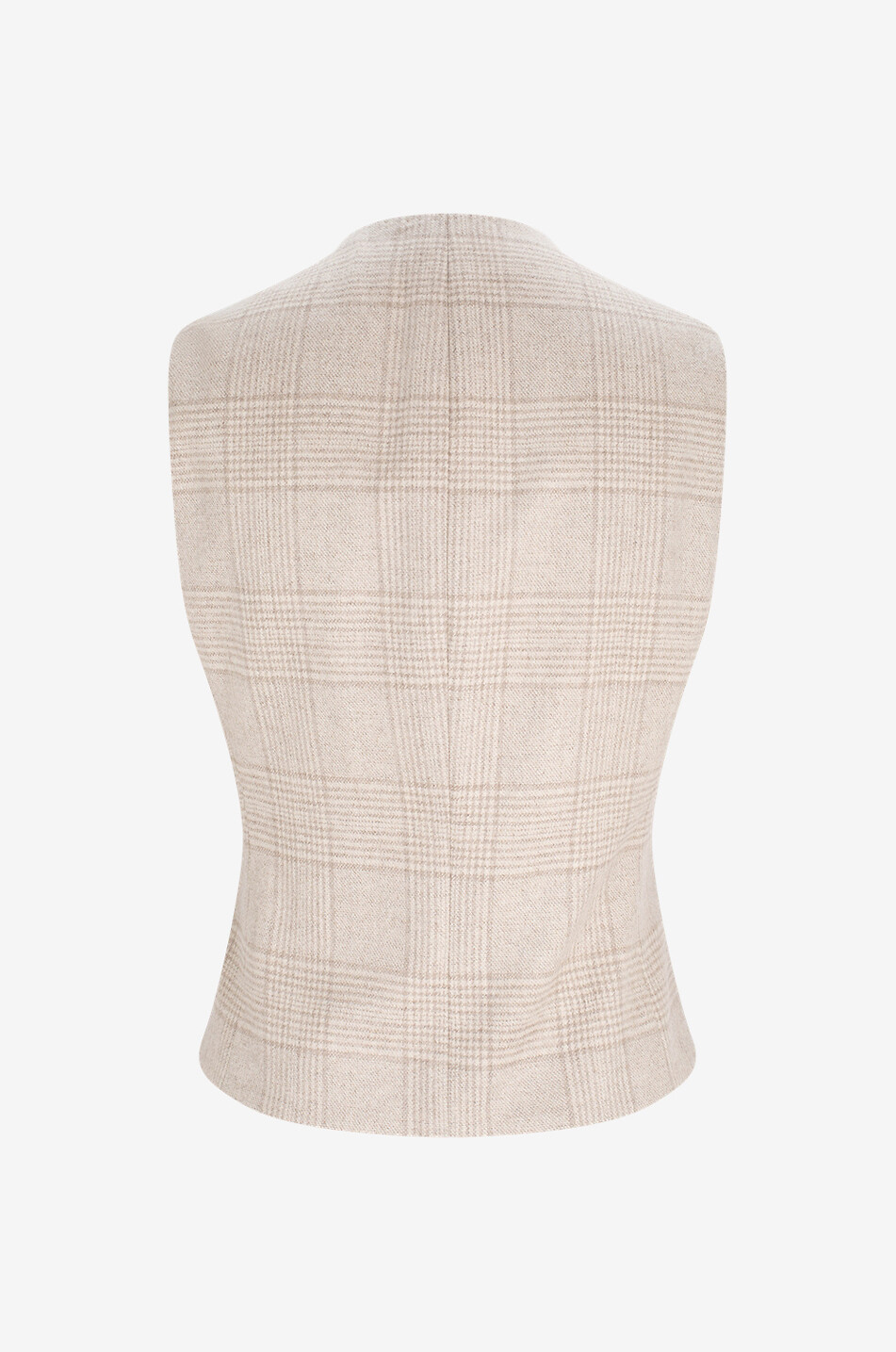 KITON Checked wool and cashmere waistcoat Women MULTI COLOURED 2