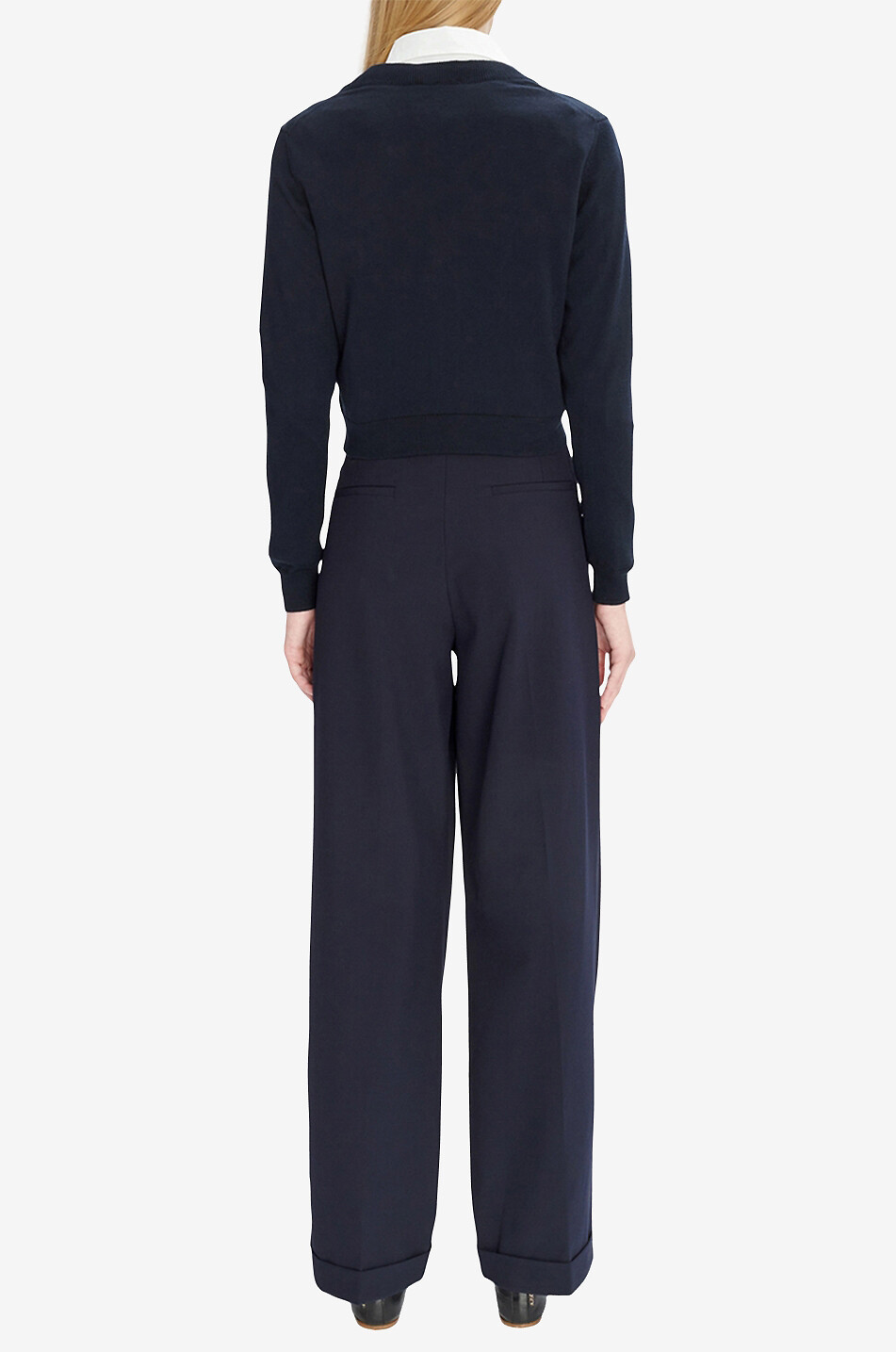 A.P.C. Cardigan raccourci en coton Bérénice Femme BLEU FONCE 4