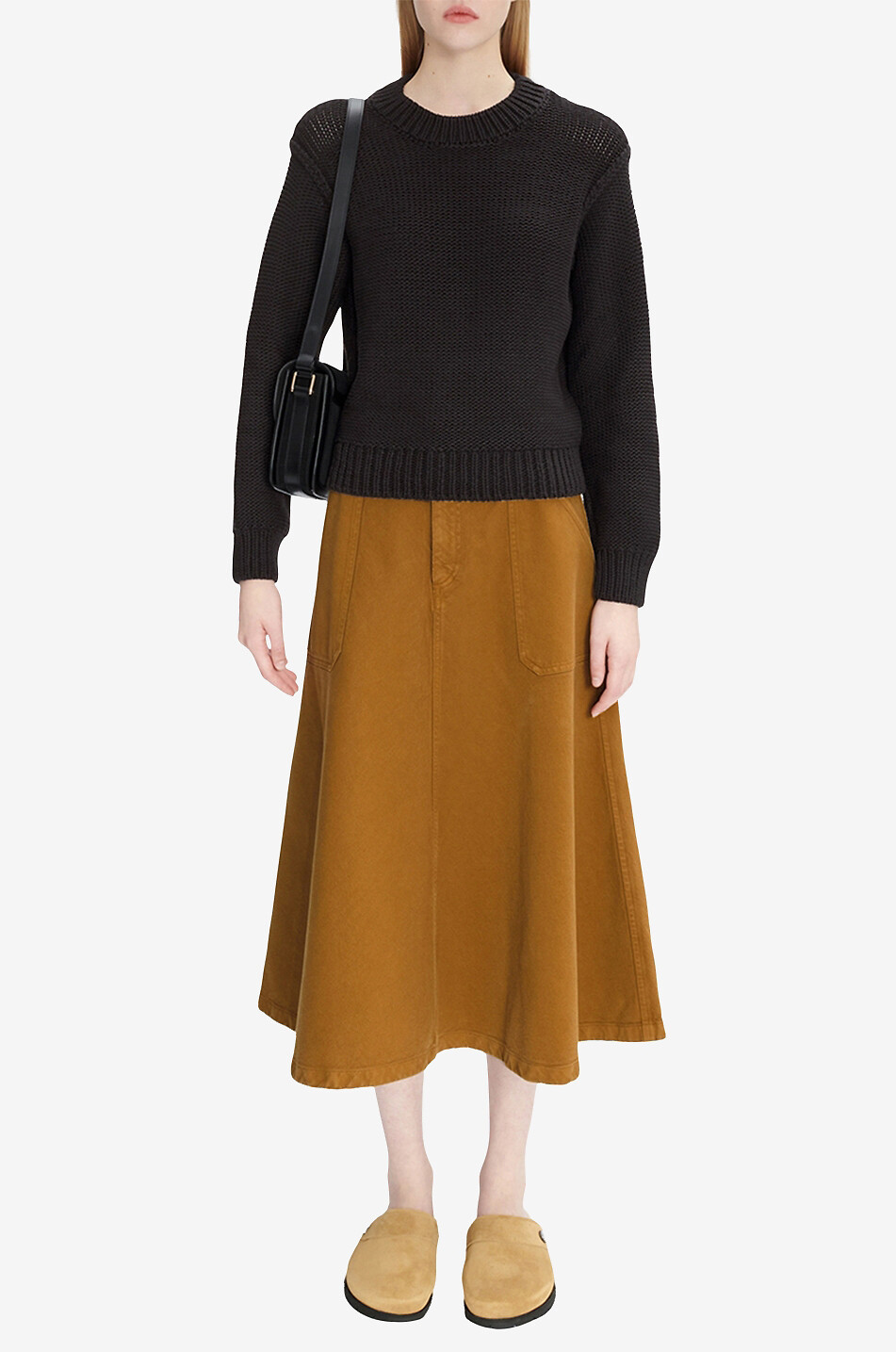 Inga cotton blend garter stitch jumper