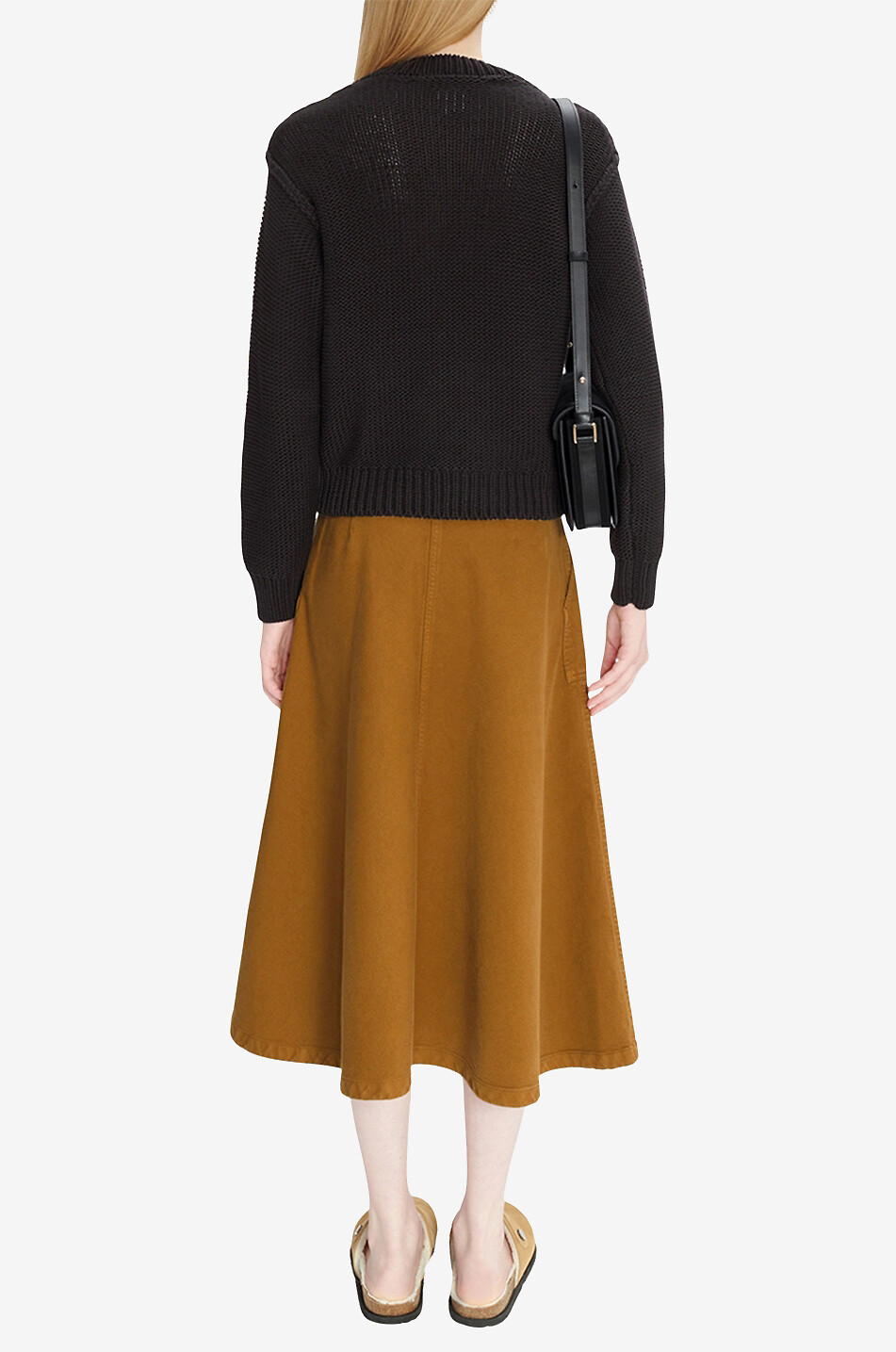 A.P.C. Inga cotton blend garter stitch jumper Women BLACK 3