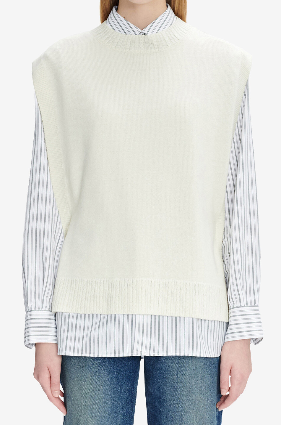 A.P.C. Margot sleeveless wool jumper Women EGGSHELL 2