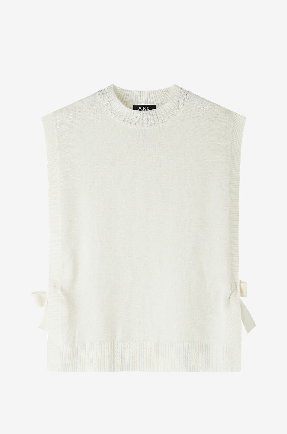A.P.C. Margot sleeveless wool jumper Women EGGSHELL 1