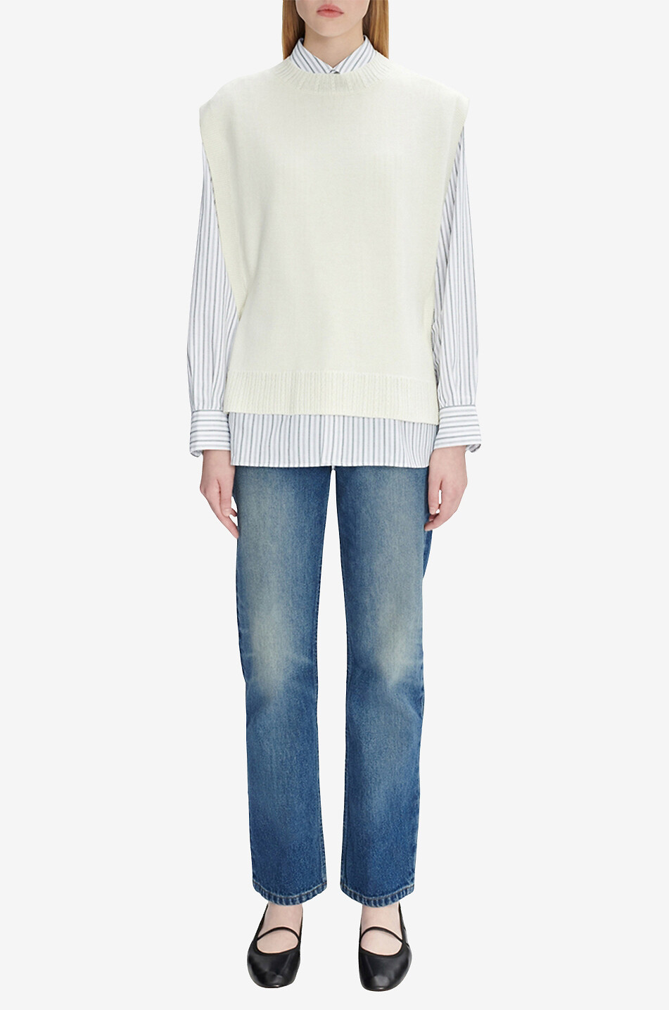 A.P.C. Margot sleeveless wool jumper Women EGGSHELL 3