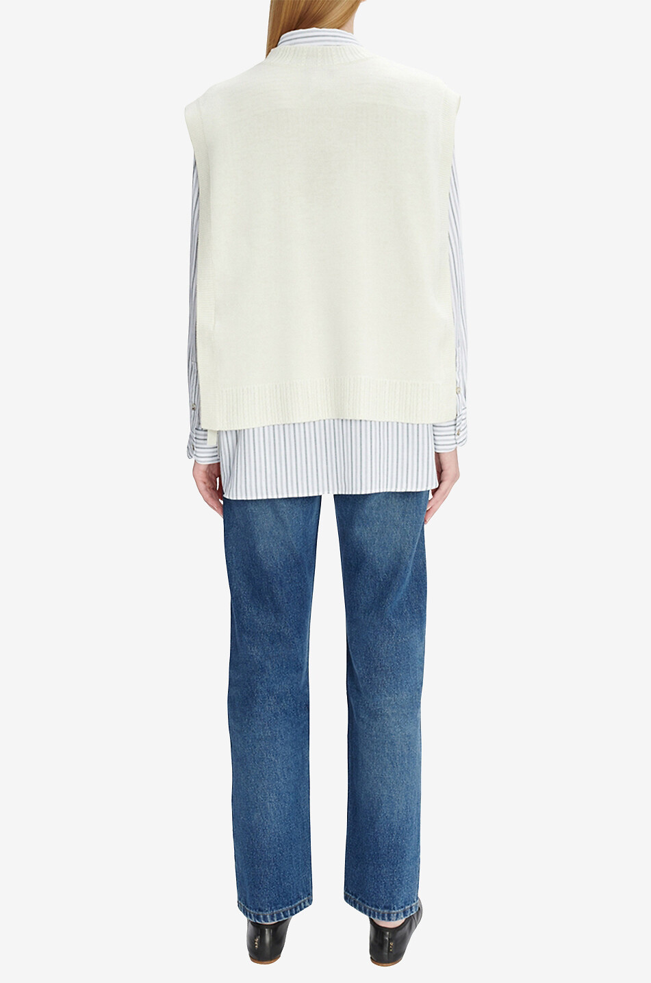 A.P.C. Margot sleeveless wool jumper Women EGGSHELL 4