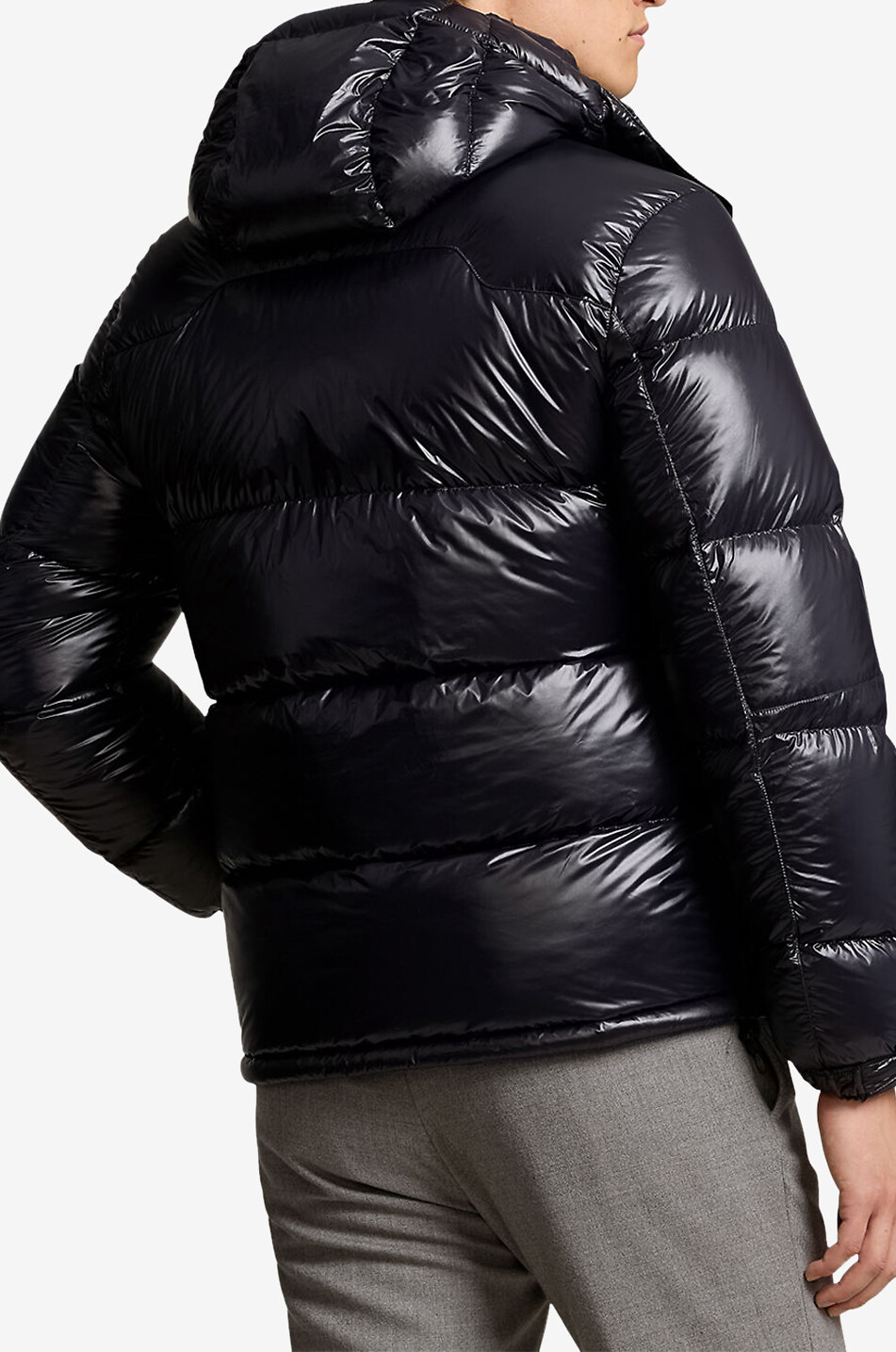 POLO RALPH LAUREN Kurze glänzende Daunenjacke The Gorham Herren SCHWARZ 3