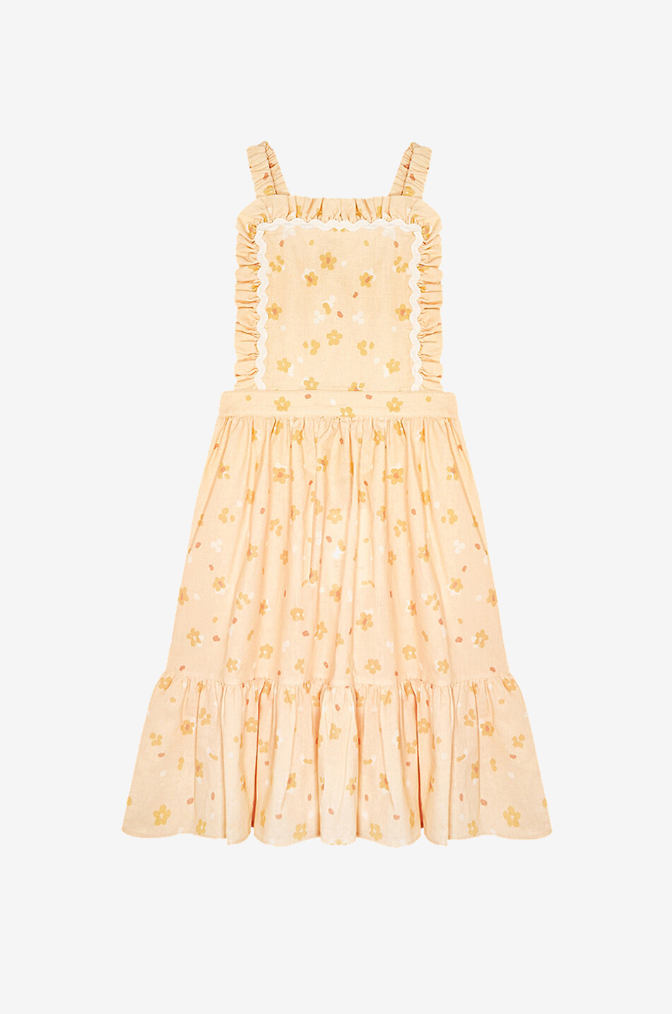 Robe pinafore fille imprimée fleurs Limoncello