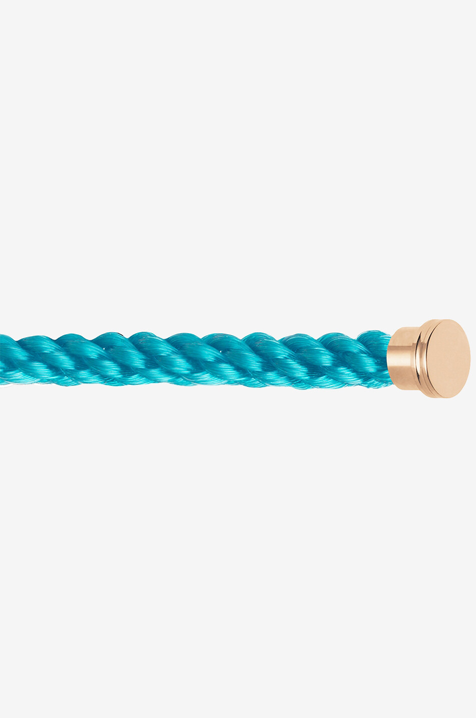 FRED PARIS Armbandkabel mit roségoldenen Endstücken Force10 LM Turquoise Damen BLAU 1