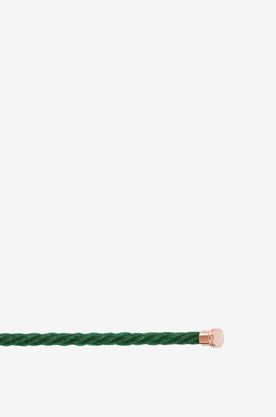 FRED PARIS Armbandkabel mit roségoldenen Endstücken Force10 MM Émeraude Damen GRÜN 1