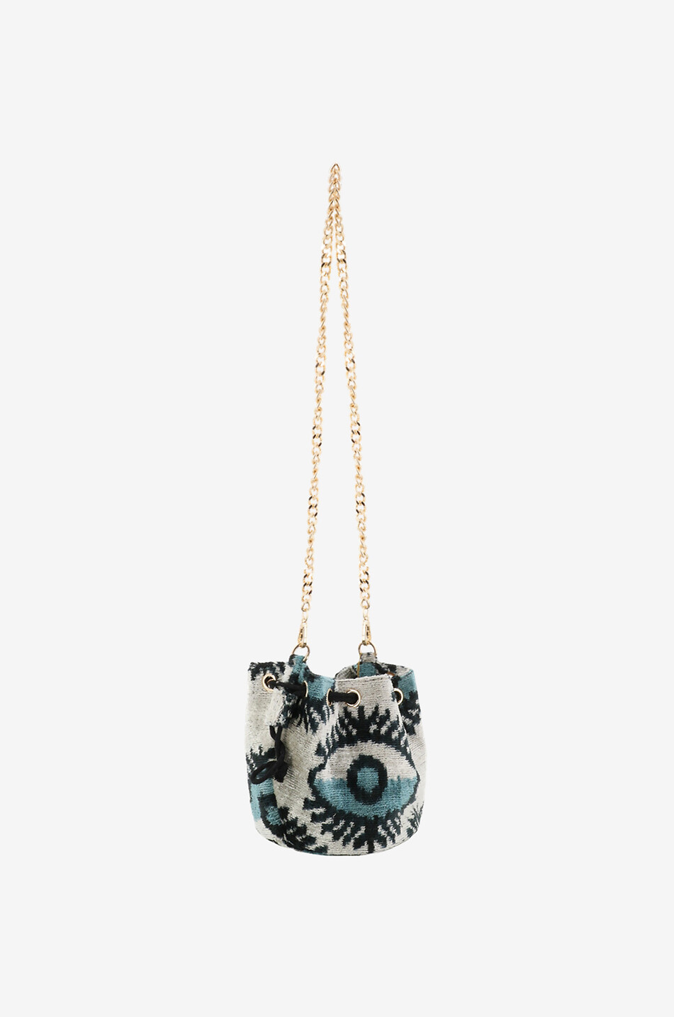 Sac porté épaule en jacquart motif yeux Bellini