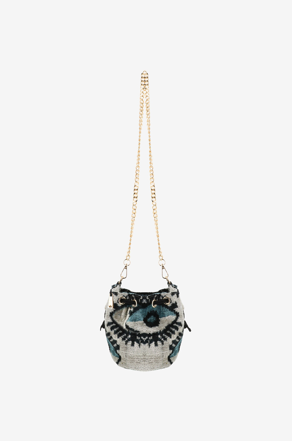 Sac porté épaule en jacquart motif yeux Bellini