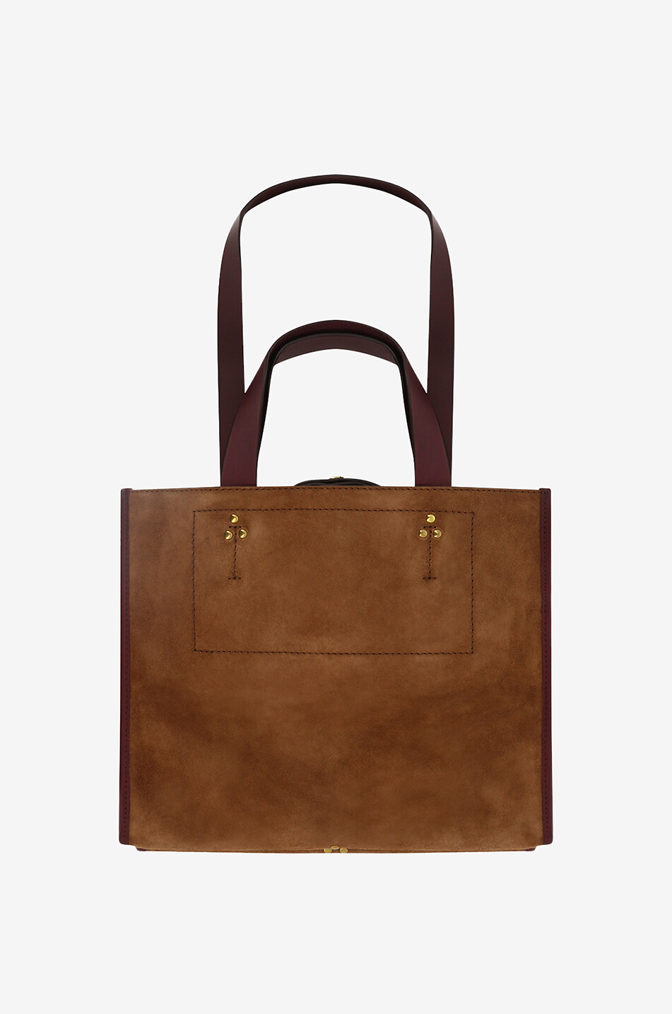 JEROME DREYFUSS Léon M leather tote bag Women BROWN 2