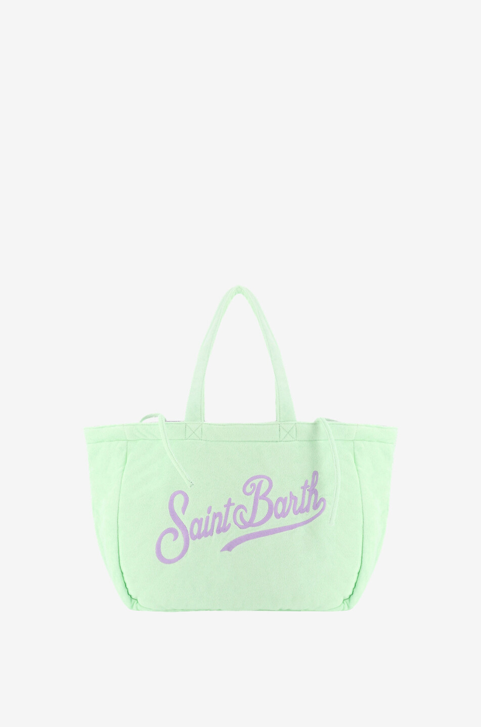 MC2 SAINT BARTH Terry Vichy reversible cotton tote bag Women MULTI COLOURED 1