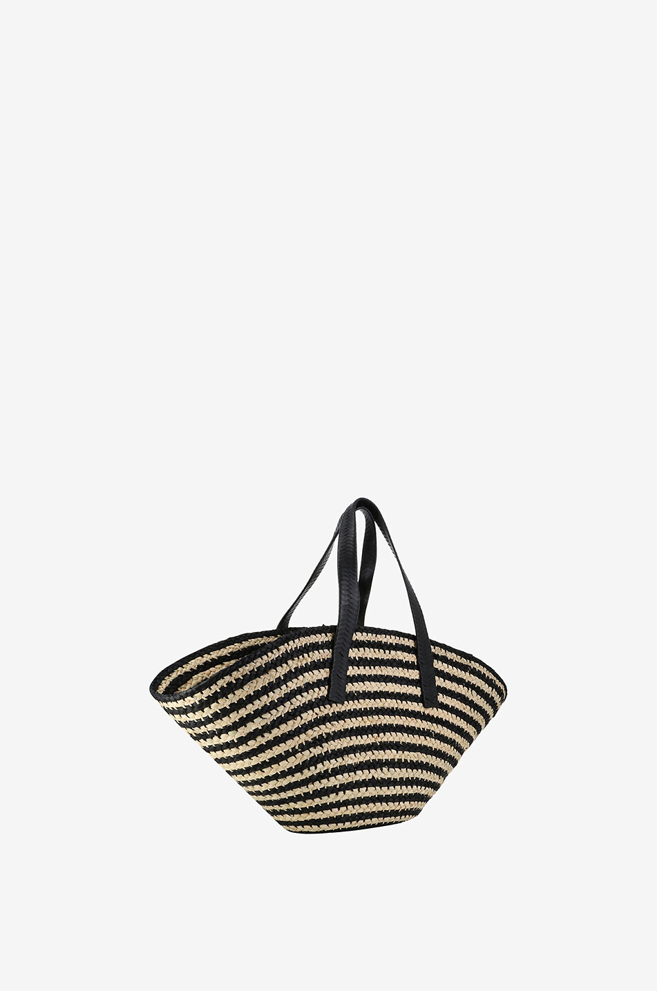 Gestreifter Shopper aus Raffiabast Taco Tote