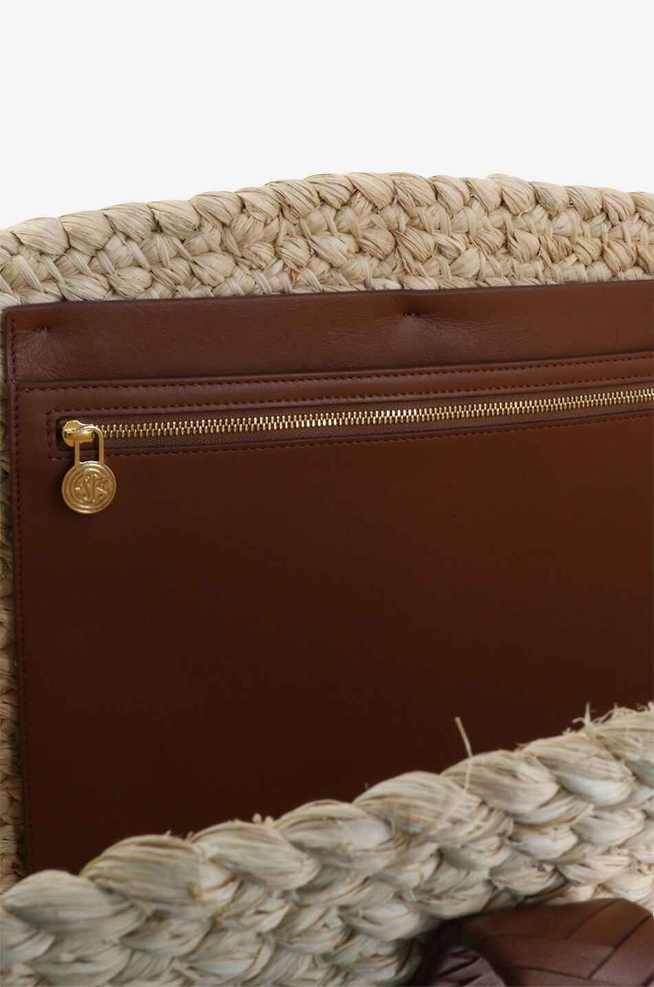 Taco Tote woven raffia tote bag