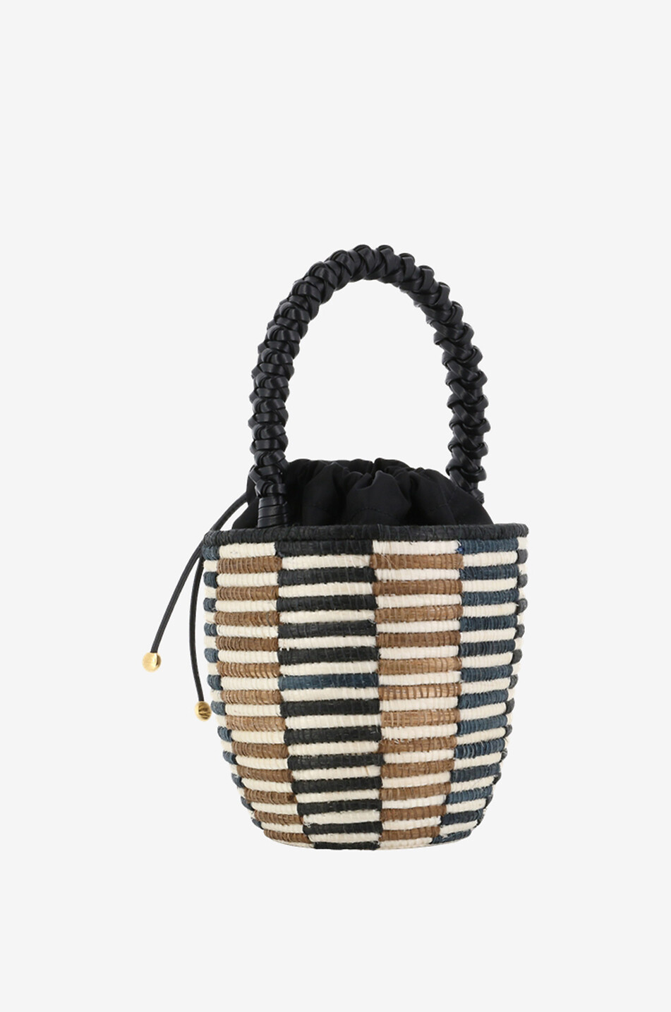 Handtasche aus Sisal mit Schachbrettmuster Lunchpail