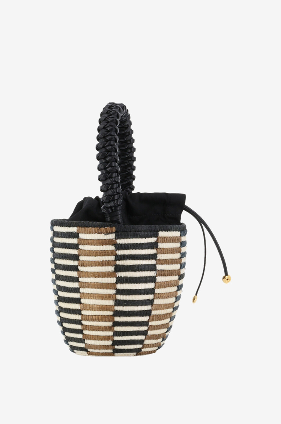 Handtasche aus Sisal mit Schachbrettmuster Lunchpail