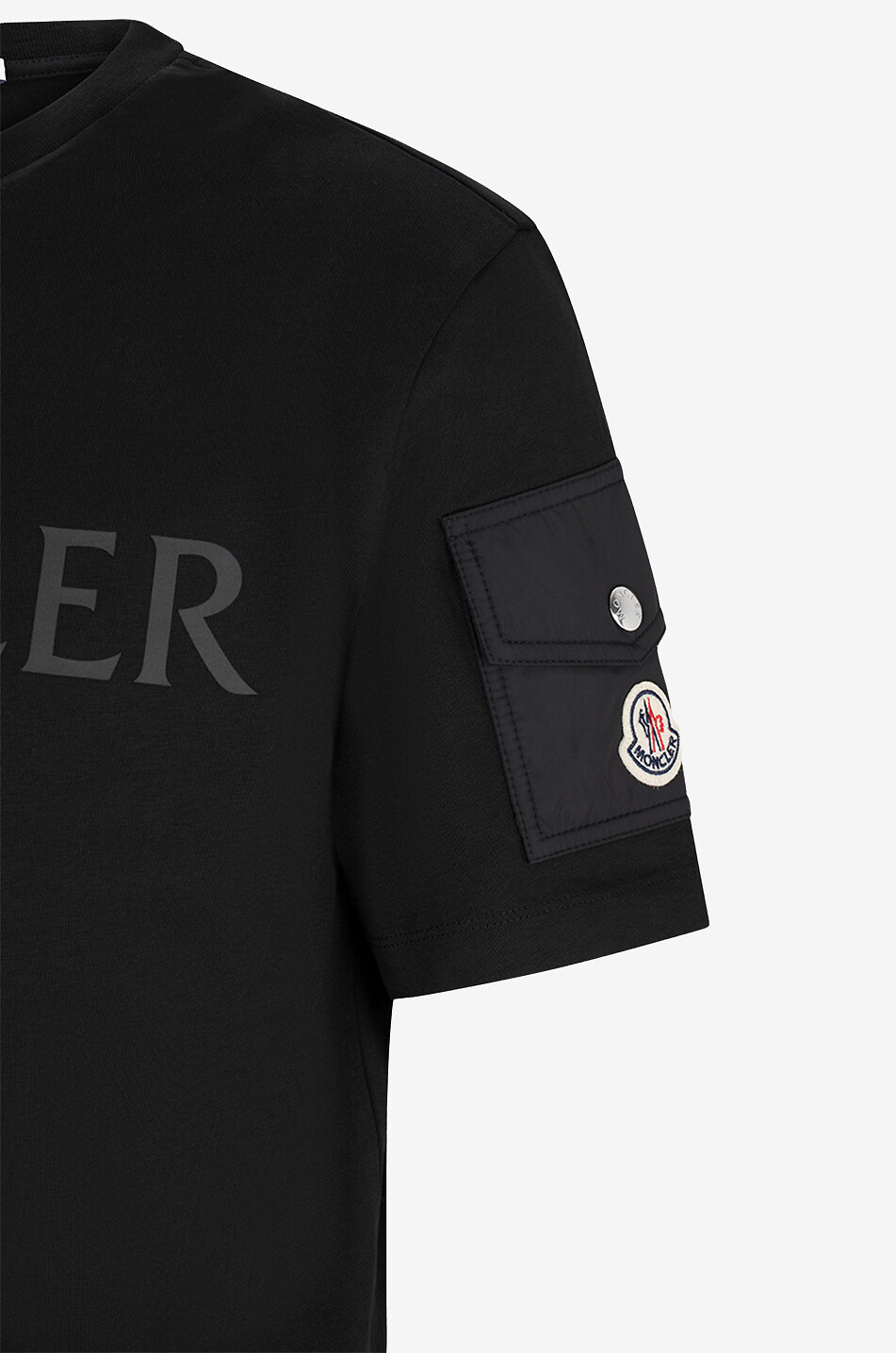 MONCLER T-Shirt mit Logoprint und Cargotasche Herren SCHWARZ 3