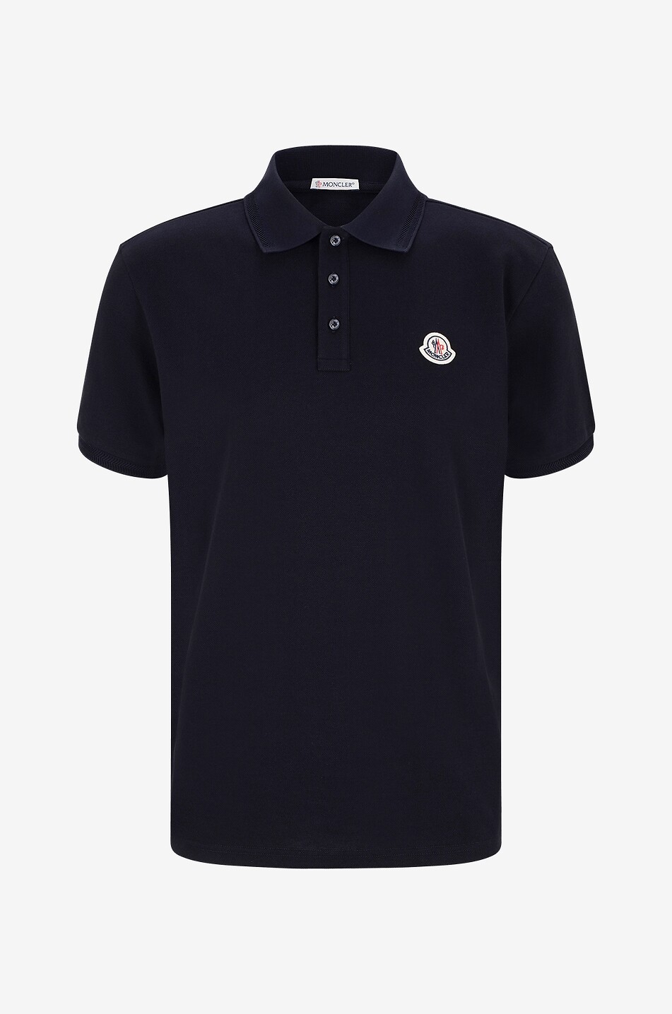 Polo en coton piqué à manches courtes patch coq et chevrons