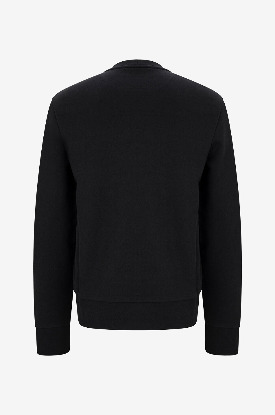 MONCLER Sweat-shirt à col rond floqué et brodé patch logo Homme NOIR 2