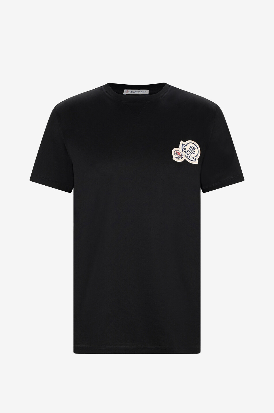 Double Logo Patch short sleeved T shirt MONCLER Bongenie