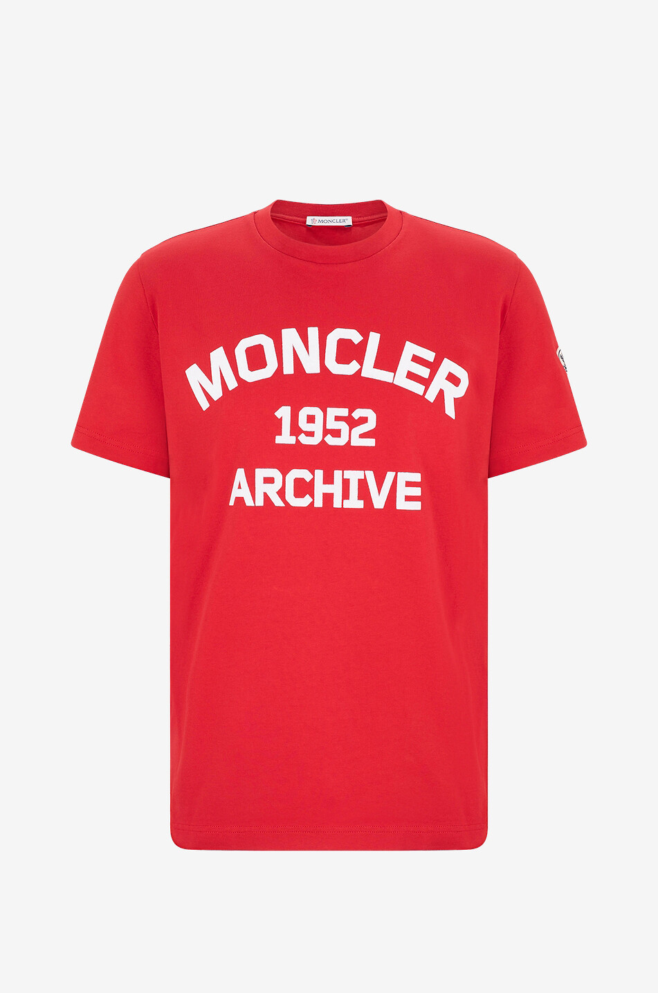Geflocktes Kurzarm-T-Shirt MONCLER 1952 ARCHIVE