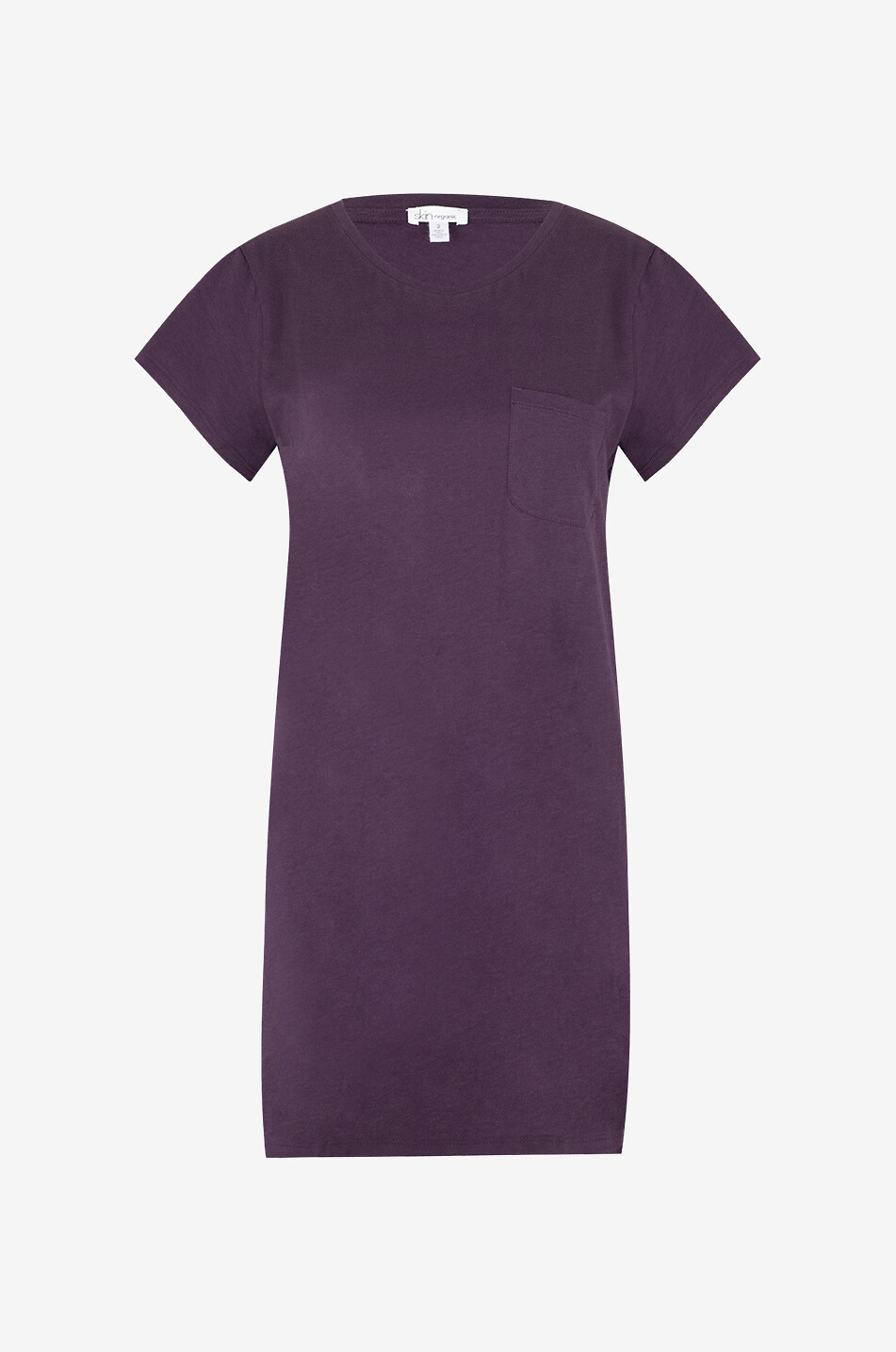 SKIN Chemise de nuit en jersey de coton bio Carissa Femme VIOLET 1