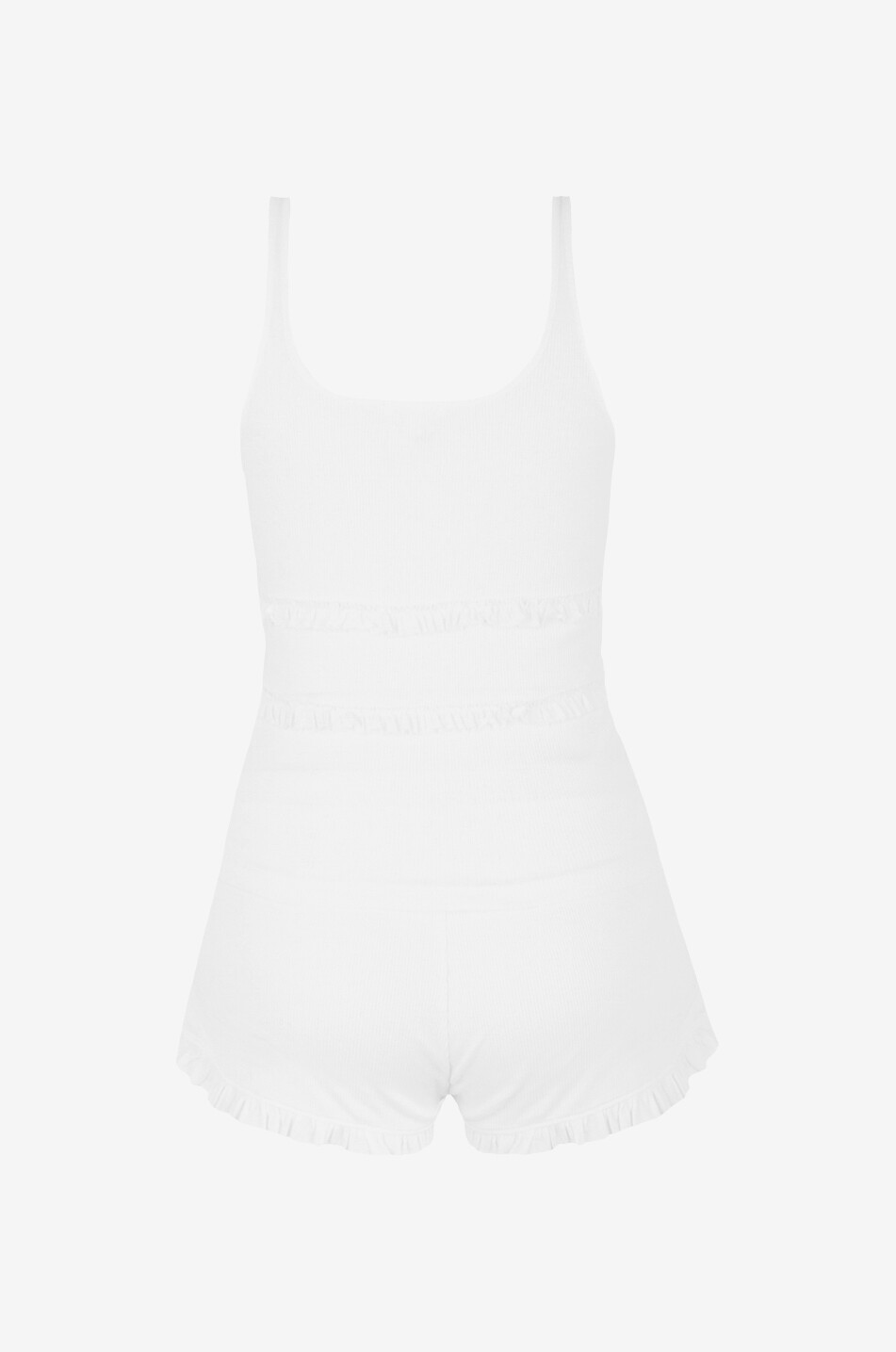 SKIN Organic pima cotton shorty pyjama set Women WHITE 2