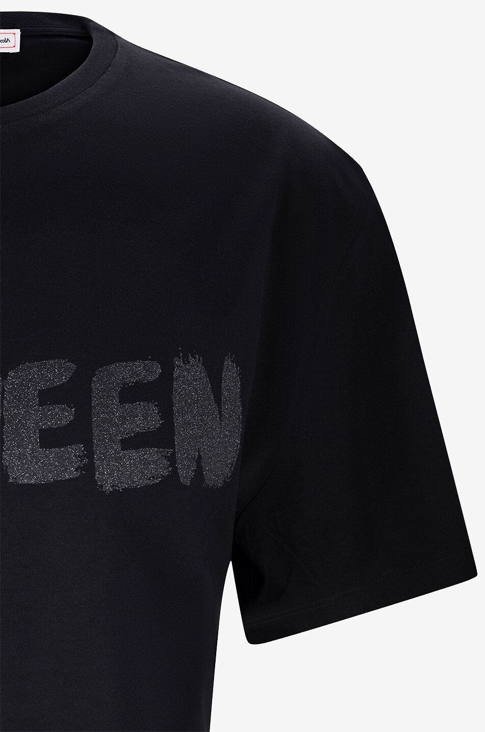 ALEXANDER McQUEEN Kurzarm-T-Shirt mit Print Glitter Graffity Logo Herren SCHWARZ 3