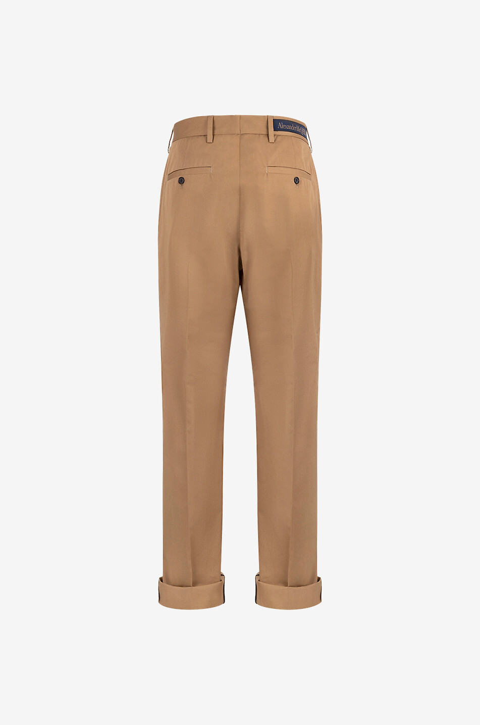 ALEXANDER McQUEEN Pantalon chino droit décontracté Camera Strap Homme CAMEL 2