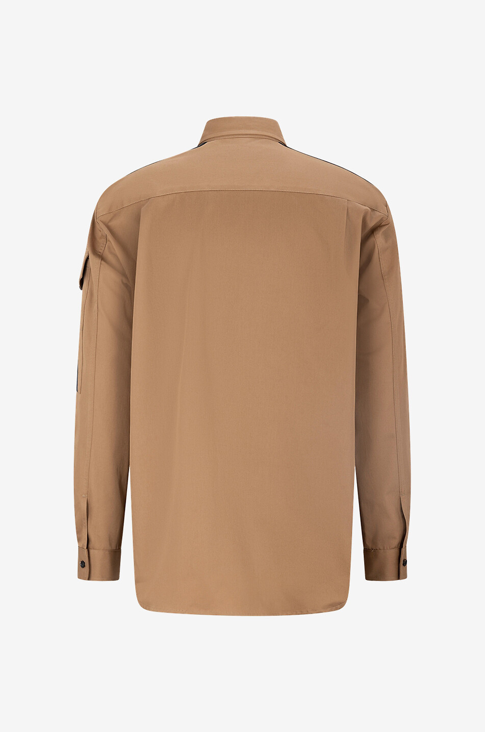 ALEXANDER McQUEEN Überhemd aus Gabardine Military Logo Tape Herren KAMELFARBEN 2