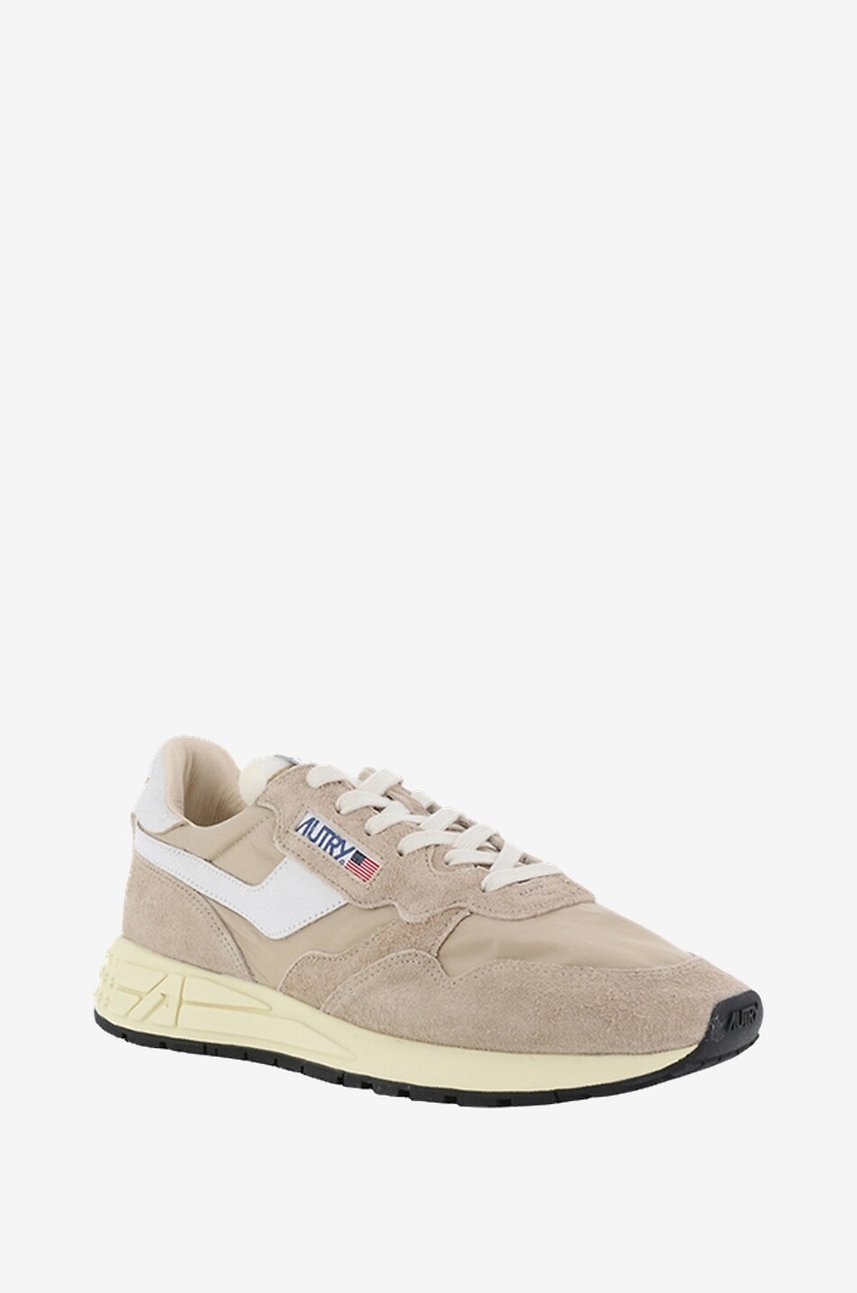 Reelwind low-top lace-up bi-material sneakers