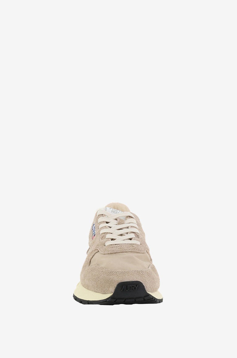 AUTRY Reelwind low-top lace-up bi-material sneakers Men [akeneo-beigefonce] 2