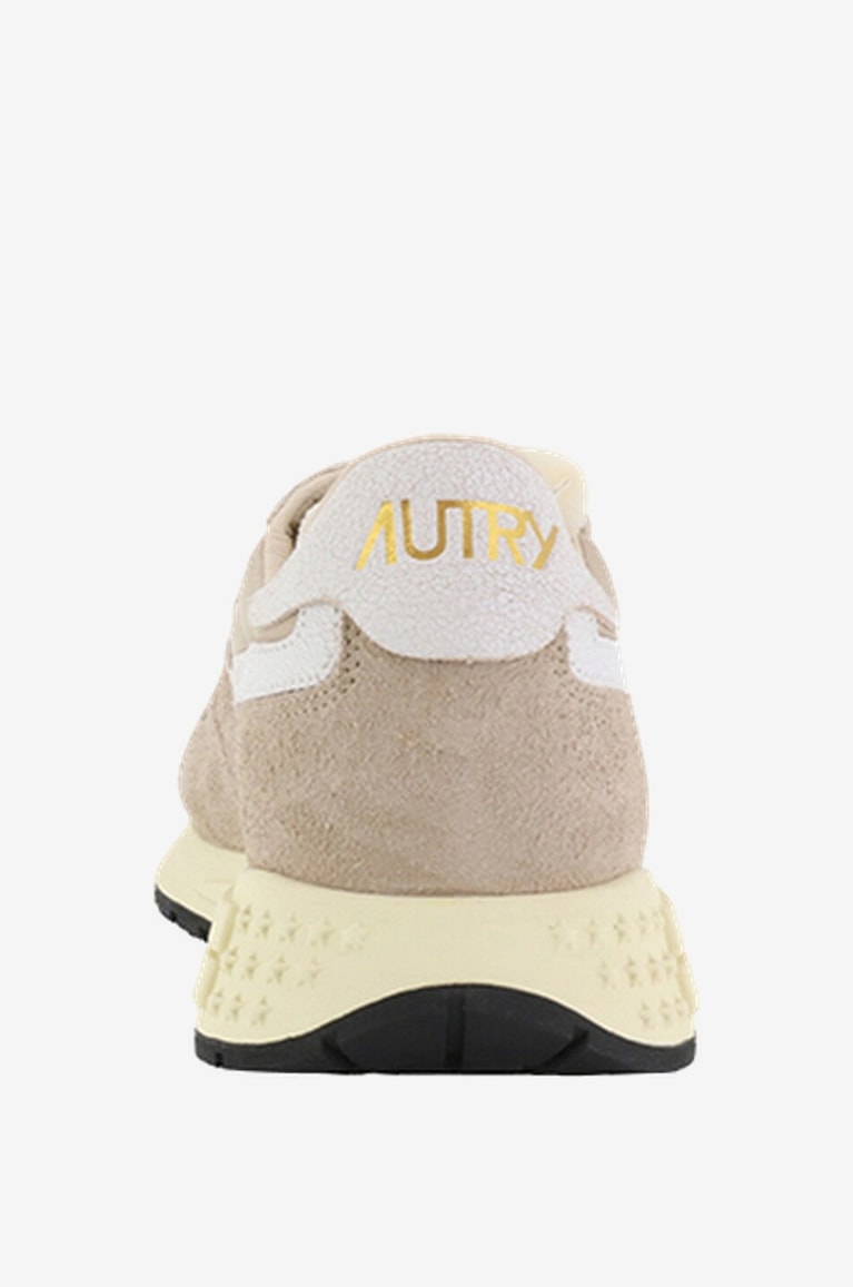 AUTRY Reelwind low-top lace-up bi-material sneakers Men [akeneo-beigefonce] 4