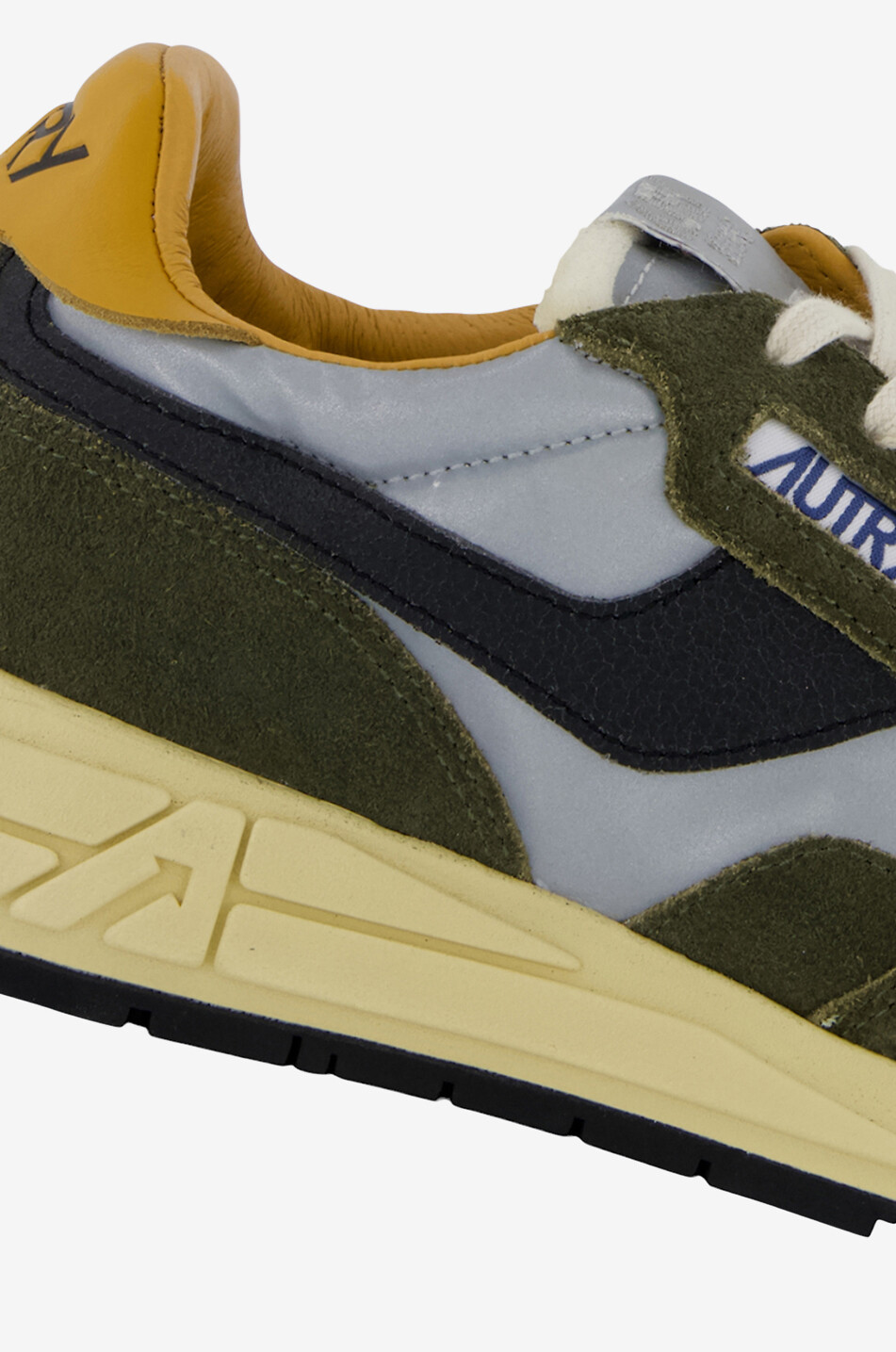 AUTRY Baskets basses à lacets bi-matière Reelwind Homme VERT FONCÉ 6