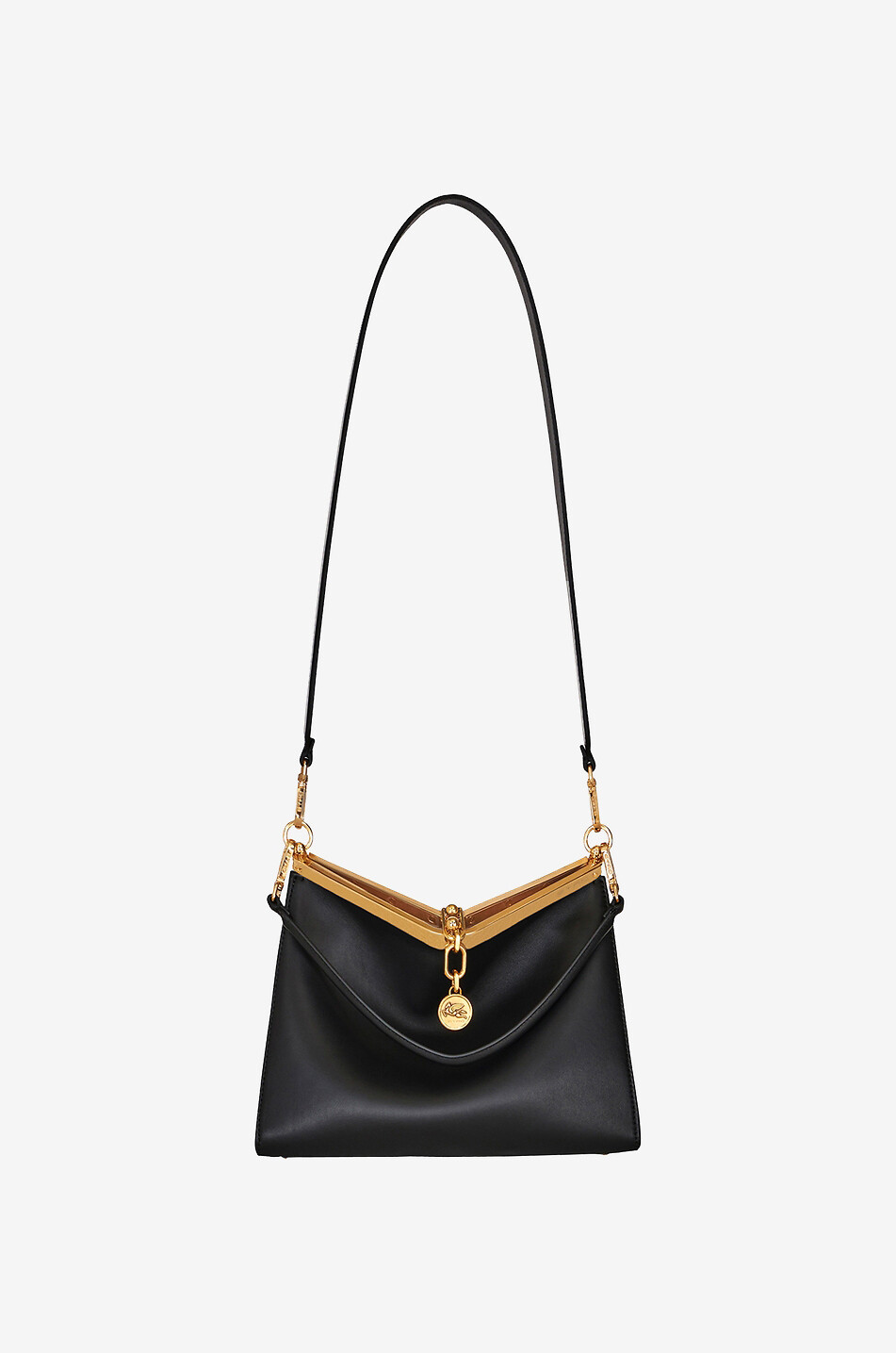 ETRO Handtasche aus Glattleder Vela Medium Damen SCHWARZ 4
