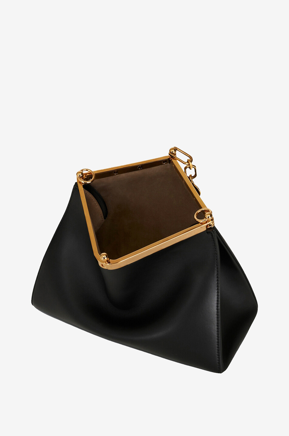 ETRO Handtasche aus Glattleder Vela Medium Damen SCHWARZ 7