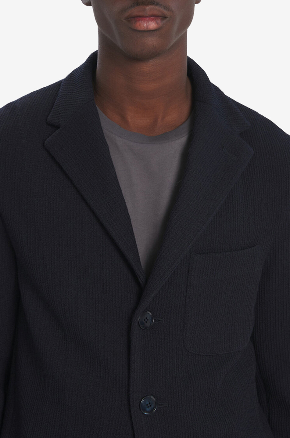 BARENA VENEZIA Torceo Sima Navy jersey blazer Men DARK BLUE 6