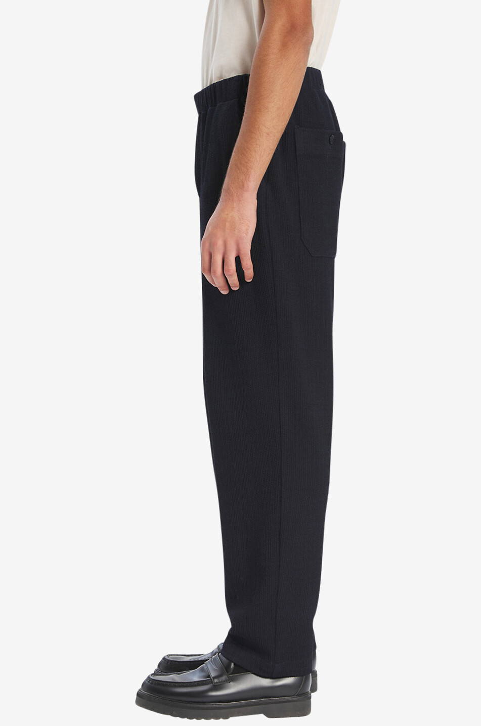 BARENA VENEZIA Cordier Sima Navy jersey trousers Men DARK BLUE 4