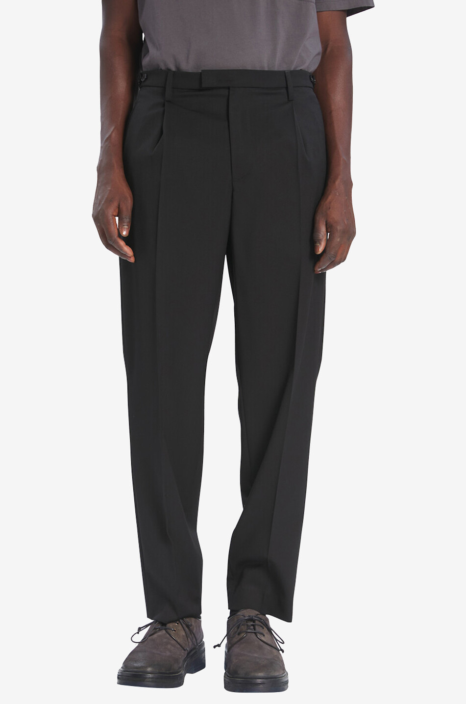 Masco Novento Nero virgin wool trousers