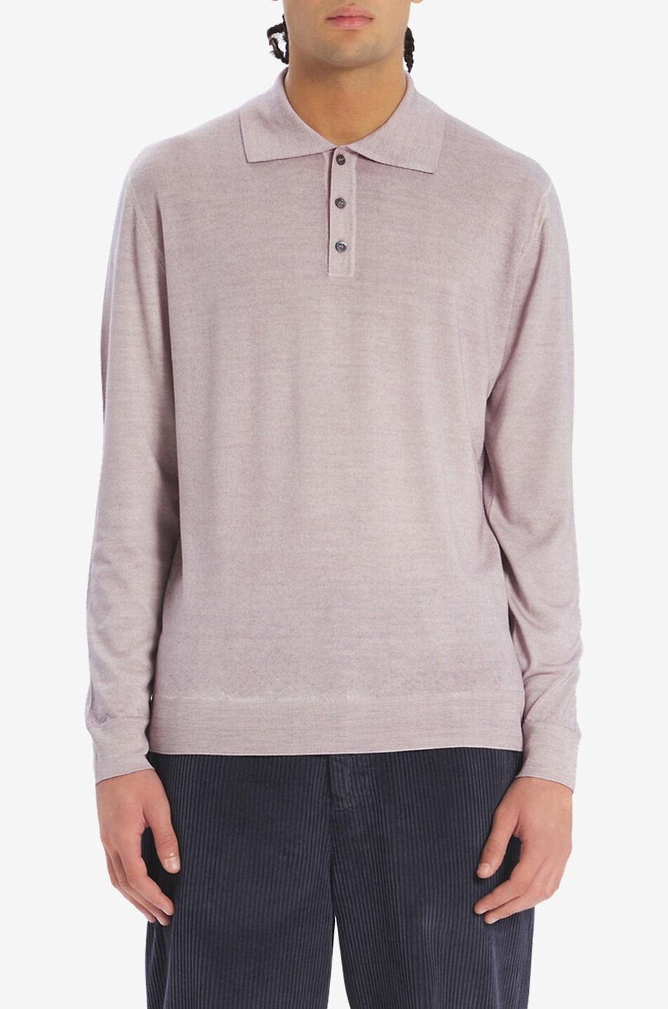 Langärmeliges Polohemd Pevaron Brunal Tortora