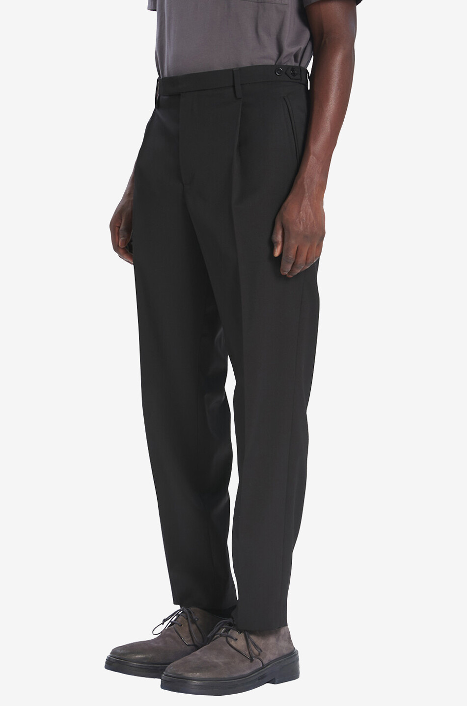 Masco Novento Nero virgin wool trousers