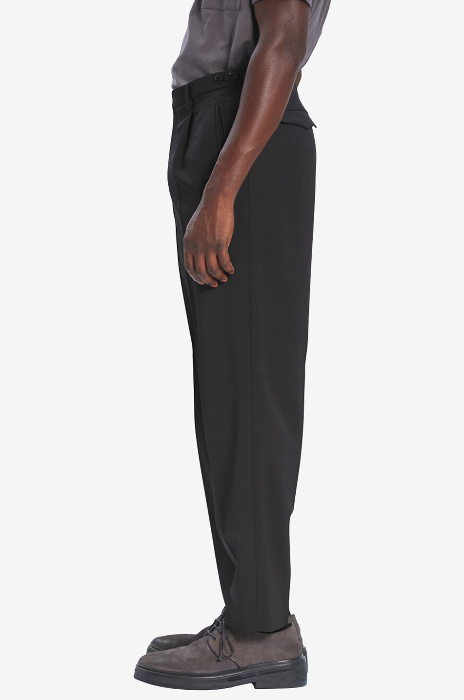 Masco Novento Nero virgin wool trousers